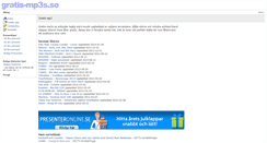 Desktop Screenshot of gratis-mp3s.se